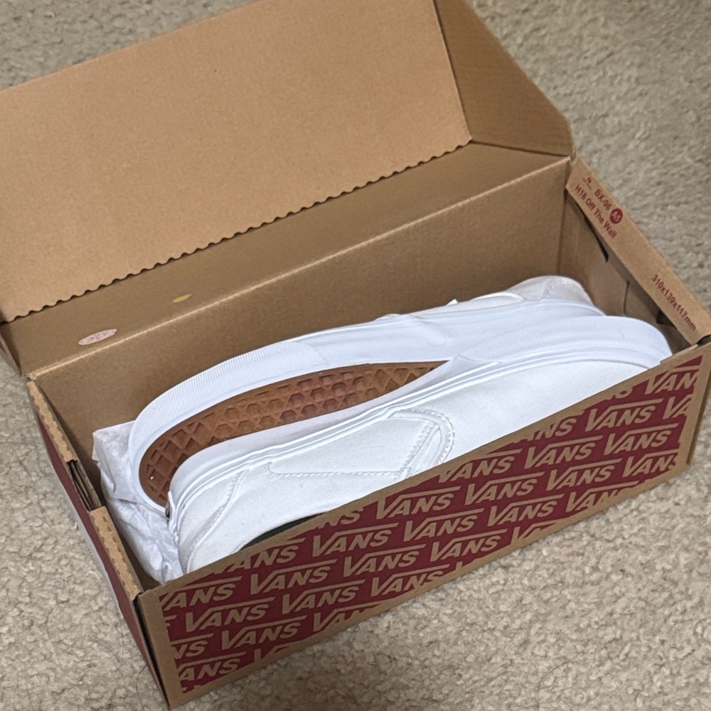 Vans White Canvas Shoes